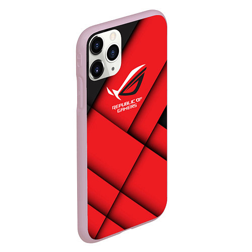 Чехол iPhone 11 Pro матовый ROG - republic of gamers / 3D-Розовый – фото 2