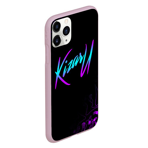 Чехол iPhone 11 Pro матовый КИЗАРУ НЕОН ЛОГО KIZARU NEON / 3D-Розовый – фото 2