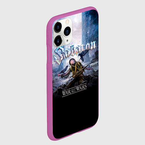 Чехол iPhone 11 Pro матовый The War to End All Wars - Sabaton / 3D-Фиолетовый – фото 2