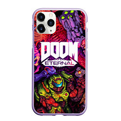 Чехол iPhone 11 Pro матовый DOOM ETERNAL ПАЛАЧ РОКА DOOM SLAYER