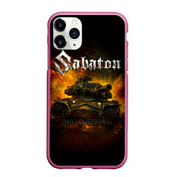 Чехол iPhone 11 Pro матовый SABATON - Steel Commanders, цвет: 3D-малиновый