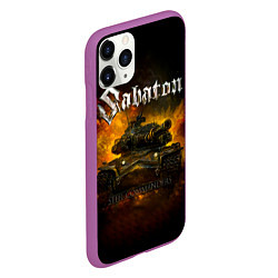 Чехол iPhone 11 Pro матовый SABATON - Steel Commanders, цвет: 3D-фиолетовый — фото 2