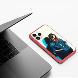 Чехол iPhone 11 Pro матовый Кевин Паркер, цвет: 3D-красный — фото 2