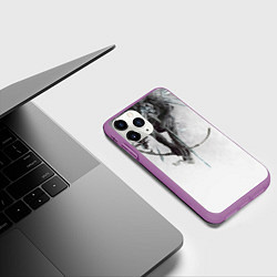 Чехол iPhone 11 Pro матовый The Hunting Party - Linkin Park, цвет: 3D-фиолетовый — фото 2