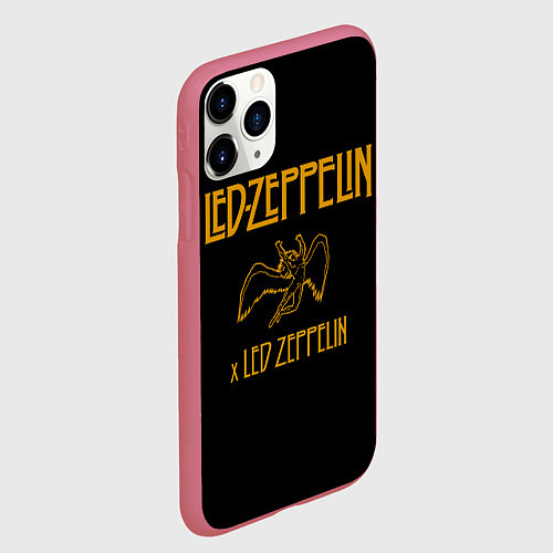Чехол iPhone 11 Pro матовый Led Zeppelin x Led Zeppelin / 3D-Малиновый – фото 2