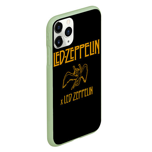 Чехол iPhone 11 Pro матовый Led Zeppelin x Led Zeppelin / 3D-Салатовый – фото 2