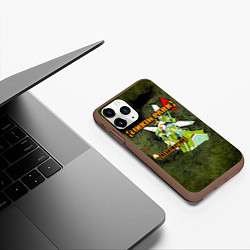 Чехол iPhone 11 Pro матовый Reanimation - Linkin Park, цвет: 3D-коричневый — фото 2