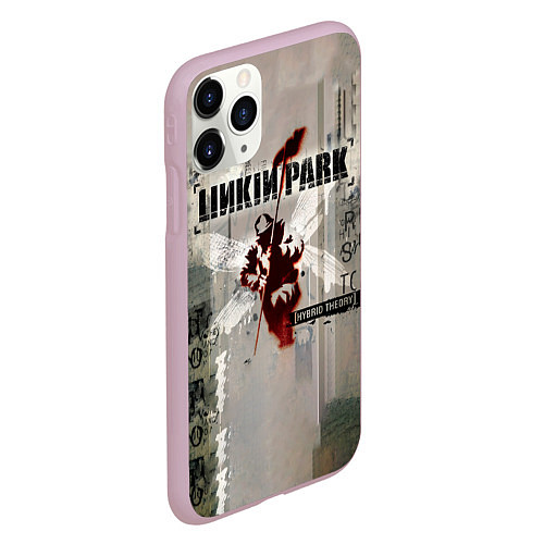 Чехол iPhone 11 Pro матовый Hybrid Theory Live Around The World - Linkin Park / 3D-Розовый – фото 2