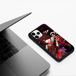 Чехол iPhone 11 Pro матовый Genshin Impact: Beidou, цвет: 3D-черный — фото 2