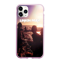 Чехол iPhone 11 Pro матовый Linkin Park - One More Light, цвет: 3D-розовый