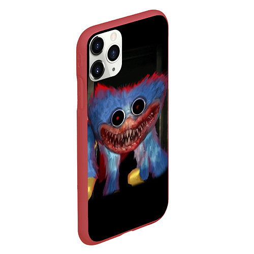 Чехол iPhone 11 Pro матовый POPPY PLAYTIME КРОВОЖАДНЫЙ ХАГГИ ВАГГИ / 3D-Красный – фото 2