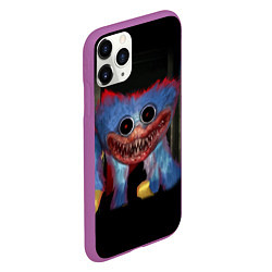 Чехол iPhone 11 Pro матовый POPPY PLAYTIME КРОВОЖАДНЫЙ ХАГГИ ВАГГИ, цвет: 3D-фиолетовый — фото 2