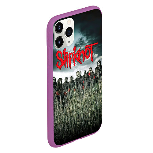 Чехол iPhone 11 Pro матовый All Hope Is Gone - Slipknot / 3D-Фиолетовый – фото 2