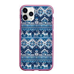 Чехол iPhone 11 Pro матовый Christmas Pattern