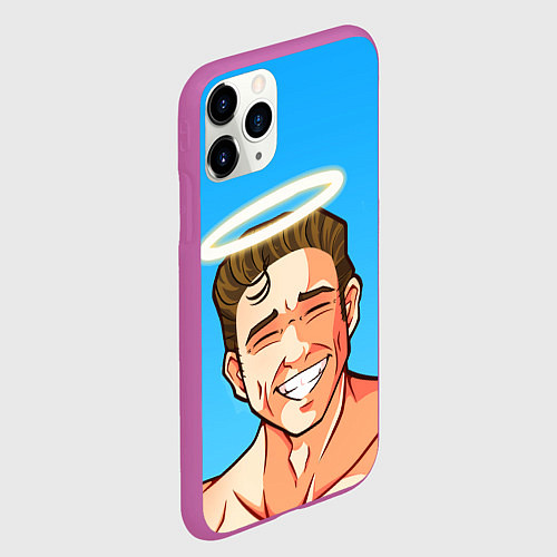 Чехол iPhone 11 Pro матовый BILLY HERRINGTON / 3D-Фиолетовый – фото 2