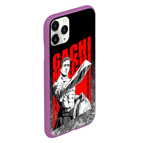 Чехол iPhone 11 Pro матовый BILLY HERRINGTON: SPARTA / 3D-Фиолетовый – фото 2