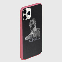 Чехол iPhone 11 Pro матовый Giga Chad, цвет: 3D-малиновый — фото 2