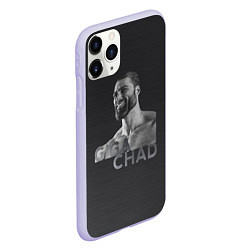 Чехол iPhone 11 Pro матовый Giga Chad, цвет: 3D-светло-сиреневый — фото 2