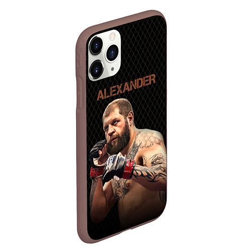 Чехол iPhone 11 Pro матовый Alexander The Grim Reape / 3D-Коричневый – фото 2