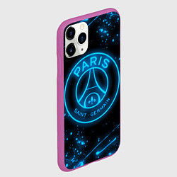 Чехол iPhone 11 Pro матовый PSG NEON STYLE SPORT ПСГ НЕОН, цвет: 3D-фиолетовый — фото 2