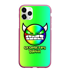 Чехол iPhone 11 Pro матовый Geometry Dash