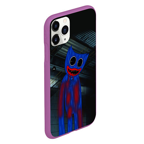 Чехол iPhone 11 Pro матовый POPPY PLAYTIME - ПОППИ ПЛЕЙТАЙМ ИГРА - ХАГГИ ВАГГИ / 3D-Фиолетовый – фото 2