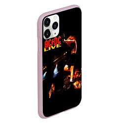 Чехол iPhone 11 Pro матовый ACDC Live, цвет: 3D-розовый — фото 2