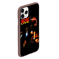 Чехол iPhone 11 Pro матовый ACDC Live, цвет: 3D-коричневый — фото 2