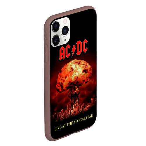 Чехол iPhone 11 Pro матовый Live at the Apocalypse - ACDC / 3D-Коричневый – фото 2