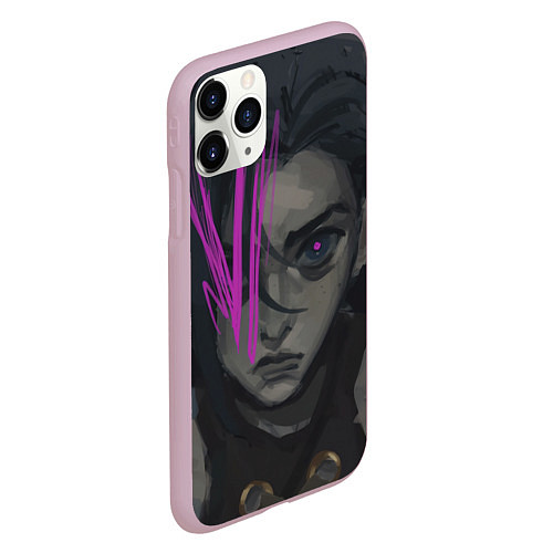 Чехол iPhone 11 Pro матовый Jinx - Arcane / 3D-Розовый – фото 2