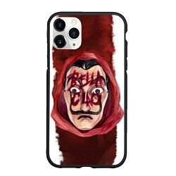 Чехол iPhone 11 Pro матовый BELLA CIAO БУМАЖНЫЙ ДОМ - LA CASA DE PAPEL, цвет: 3D-черный