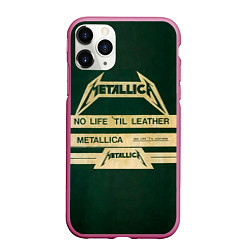 Чехол iPhone 11 Pro матовый No Life til Leather - Metallica