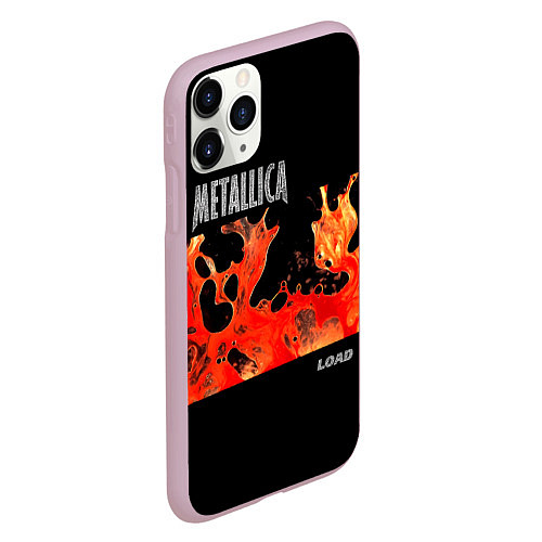 Чехол iPhone 11 Pro матовый Load - Metallica / 3D-Розовый – фото 2