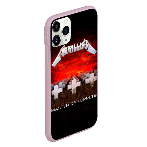 Чехол iPhone 11 Pro матовый Master of Puppets - Metallica / 3D-Розовый – фото 2