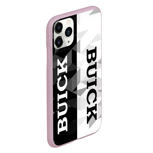 Чехол iPhone 11 Pro матовый Buick Black And White / 3D-Розовый – фото 2