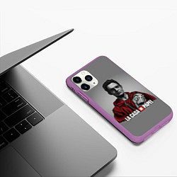 Чехол iPhone 11 Pro матовый LA CASA DE PAPEL - БУМАЖНЫЙ ДОМ СЕРИАЛ, цвет: 3D-фиолетовый — фото 2