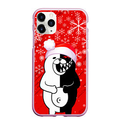 Чехол iPhone 11 Pro матовый НОВОГОДНИЙ MONOKUMA