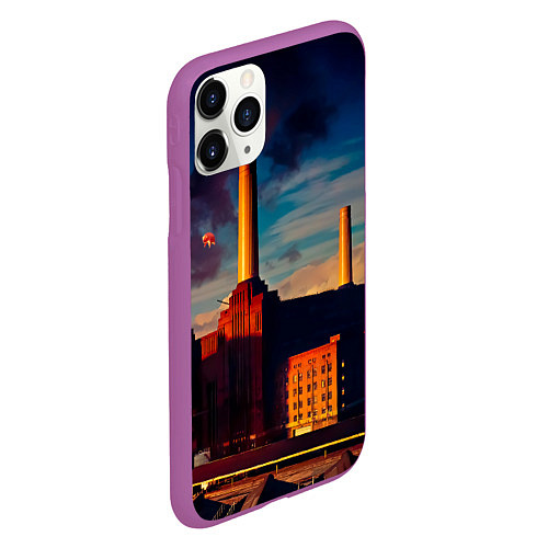 Чехол iPhone 11 Pro матовый Animals - Pink Floyd / 3D-Фиолетовый – фото 2