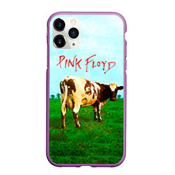 Чехол iPhone 11 Pro матовый Atom Heart Mother - Pink Floyd, цвет: 3D-фиолетовый