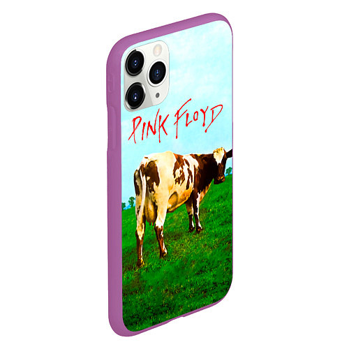 Чехол iPhone 11 Pro матовый Atom Heart Mother - Pink Floyd / 3D-Фиолетовый – фото 2