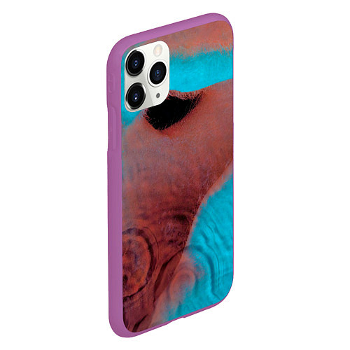 Чехол iPhone 11 Pro матовый Meddle - Pink Floyd / 3D-Фиолетовый – фото 2