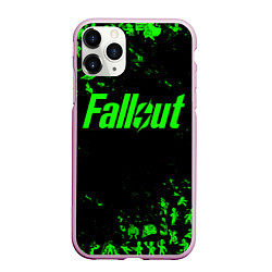 Чехол iPhone 11 Pro матовый FALLOUT ПУПСЫ ПАТТЕРН ЗЕЛЁНЫЙ ЯДЕРНАЯ ЗИМА