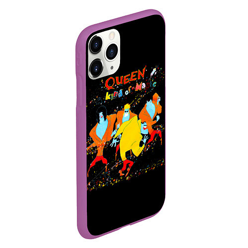 Чехол iPhone 11 Pro матовый A Kind of Magic - Queen / 3D-Фиолетовый – фото 2