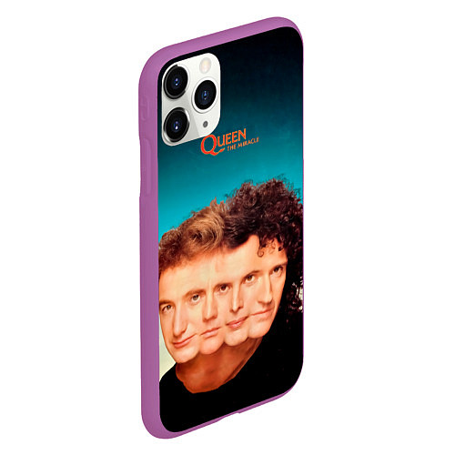 Чехол iPhone 11 Pro матовый Queen - The Miracle / 3D-Фиолетовый – фото 2