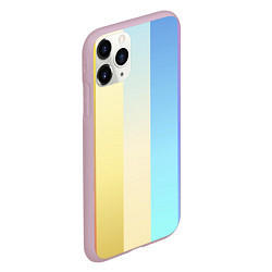 Чехол iPhone 11 Pro матовый Полосатик, цвет: 3D-розовый — фото 2