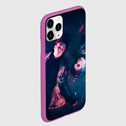 Чехол iPhone 11 Pro матовый Гонфлад кубик льда, цвет: 3D-фиолетовый — фото 2