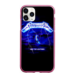 Чехол iPhone 11 Pro матовый Ride the Lightning - Metallica, цвет: 3D-малиновый