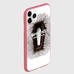 Чехол iPhone 11 Pro матовый Death Magnetic - Metallica, цвет: 3D-малиновый — фото 2