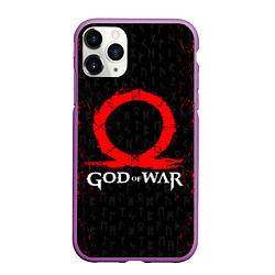 Чехол iPhone 11 Pro матовый GOD OF WAR КРАТОС ЛОГО