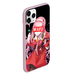 Чехол iPhone 11 Pro матовый 02, ZERO TWO, DARLING IN THE FRANXX, цвет: 3D-розовый — фото 2